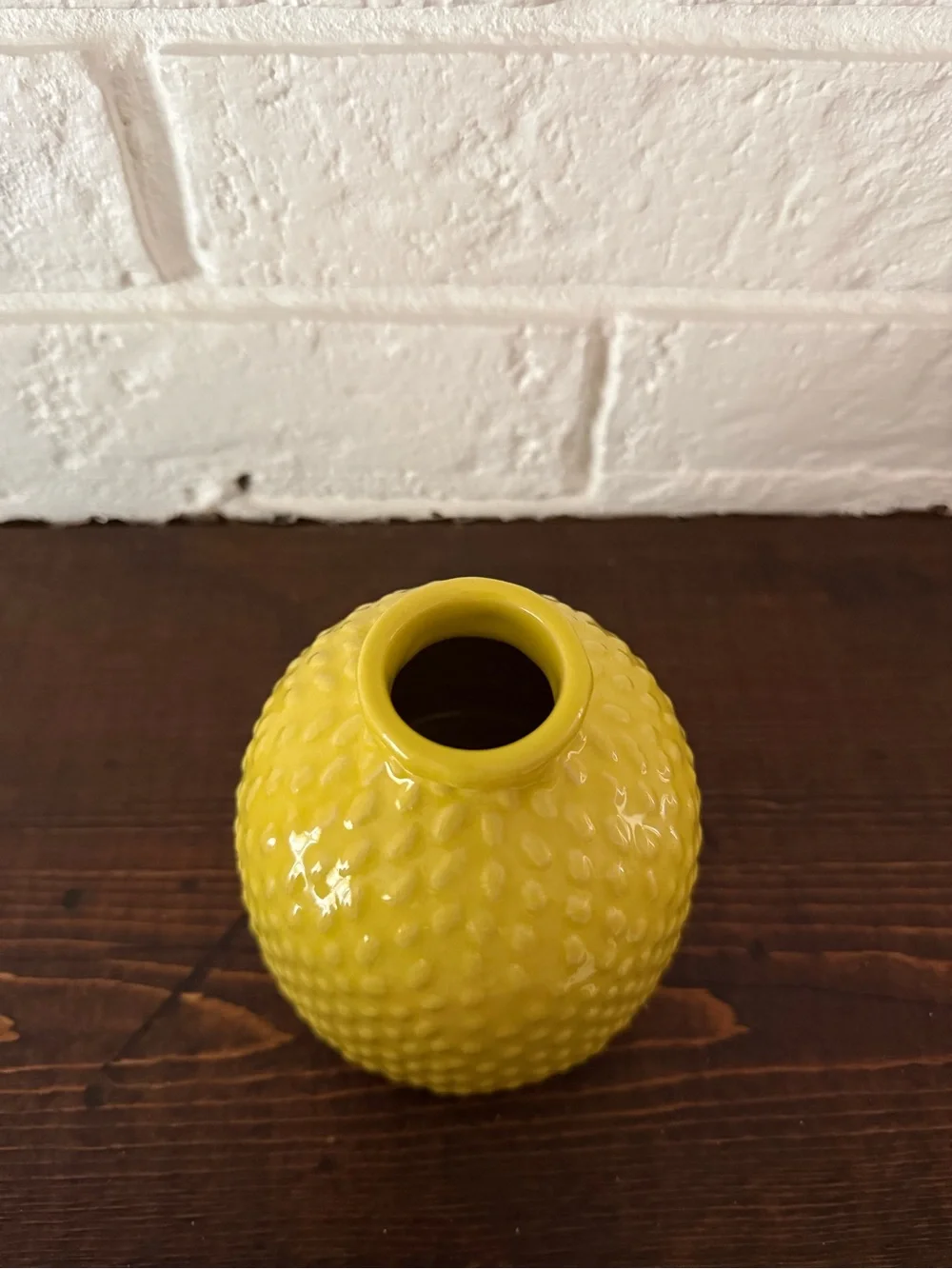 Opalhouse Vibrant Yellow Textured Ceramic Bud Vase